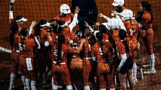 Texas celebrates Courtney Day's homer vs. Louisiana