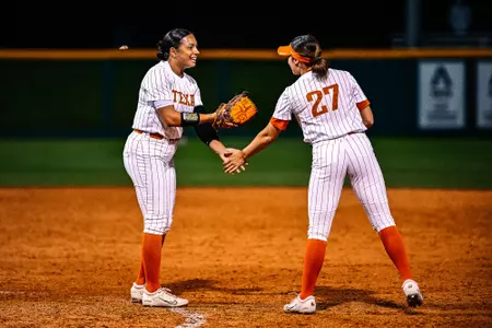 Texas vs UTA softball game at Allan Saxe Field on the UTA campus in Arlington, Texas on March 8, 2023. (Photo by Michael Clements/Ellman Photography)