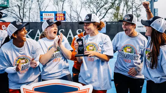 Nicole Khirin is presented with the Big 12 Tournament Most Valuable Player Award