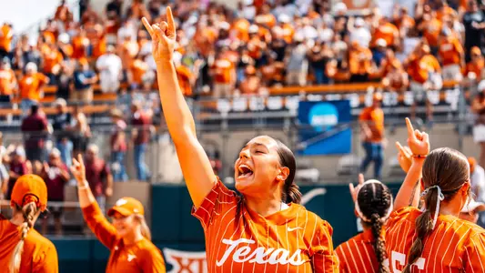 Estelle Czech following Texas' 2-1 win over Texas A&M
