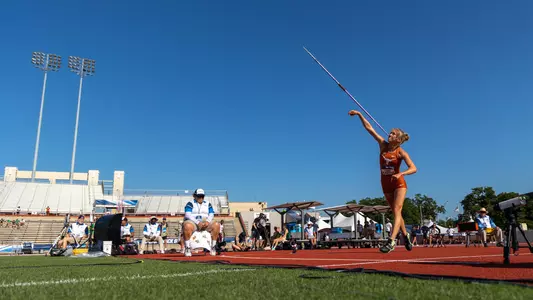 Kristine Blazevica during day four of the NCAA Outdoor Championships
