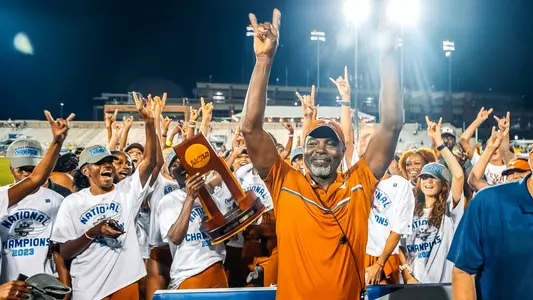Texas celebrates the NCAA Outdoor Championship