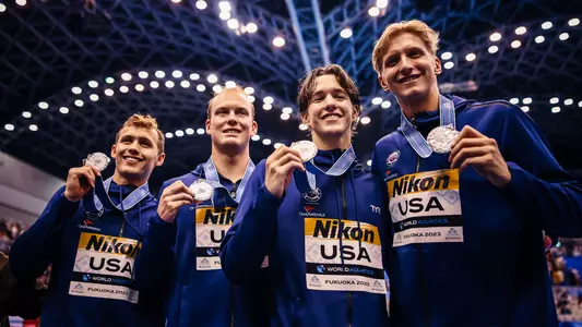 Foster, Hobson USA 2023 4x200m free relay