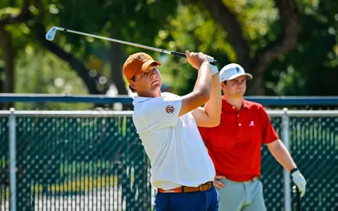 Texas Men’s Golf competes in the Ben Hogan Collegiate Invitational at Colonial Country Club in Fort Worth, Texas on September 30, 2023. (Photo by Michael Clements/Ellman Photography)