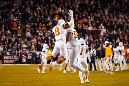 Trey Moore and Alfred Collins celebration vs. Texas A&M (2024)