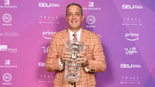 Chris Del Conte UT winner for Sports Breakthrough of the Year, at the Sports Business Awards at the Marriott Marquis Times Square NYC 5/22/25