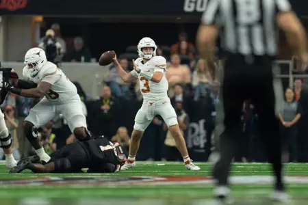 Quinn Ewers at 2023 Big 12 Championship game versus Oklahoma State.