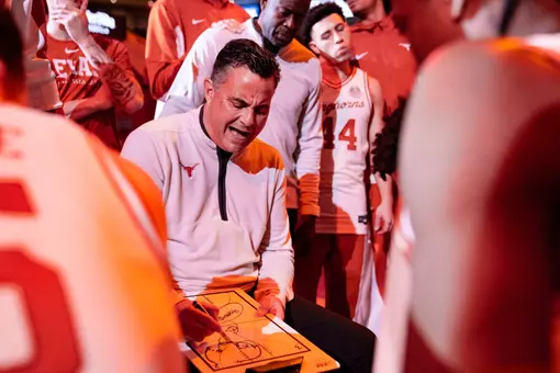 Sean Miller in pre-game huddle
