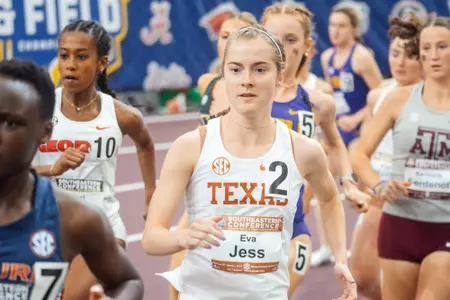 Eva Jess women's 5K at SEC Indoor Championships
