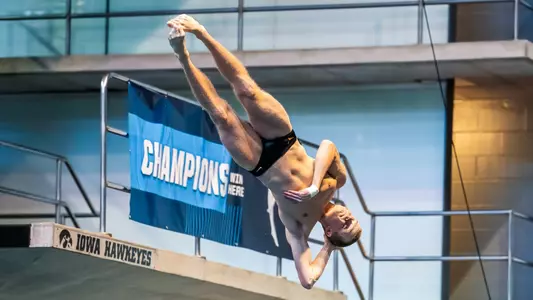 Jacob Welsh at Zone D Championships in Iowa City on March 12, 2025
