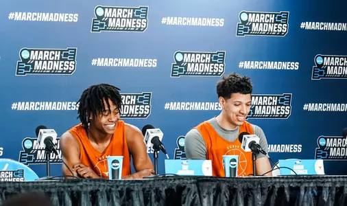 Tre Johnson and Kadin Shedrick at NCAA First Four press conference