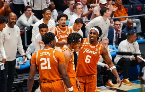 Men's Basketball players during NCAA First Four contest