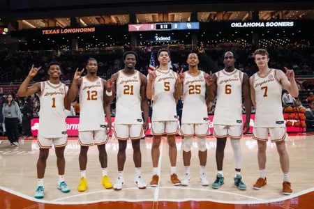 Texas mbb Senior Night 2025