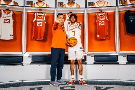 Simeon Wilcher with Coach Miller - campus visit