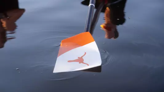 Rowing oar at March 2025 practice on Lady Bird Lake