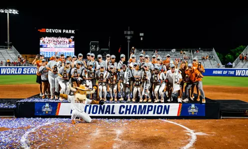 Softball celebrates 2025 National Championship