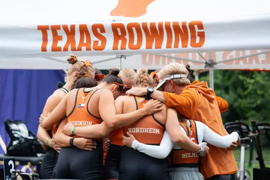 Rowing team huddle 2025 ncaa championships