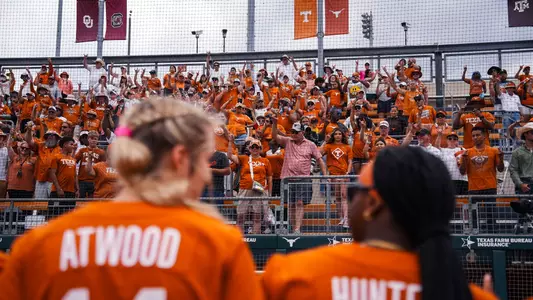 Reese Atwood and Victoria Hunter during the 2025 NCAA Austin Regional