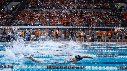 Swimming action Shot of Crowd