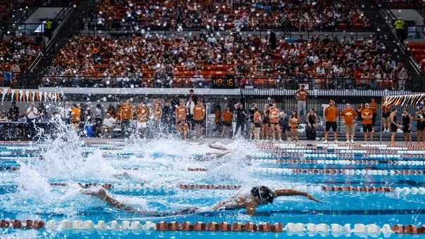 Swimming action Shot of Crowd