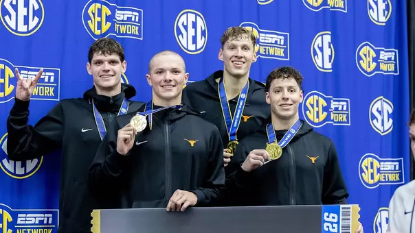 Men's Swim Podium