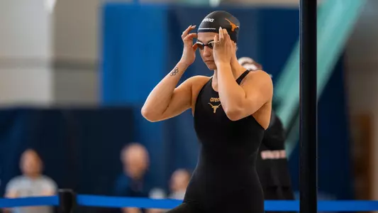 Nikolett Padar getting ready to swim