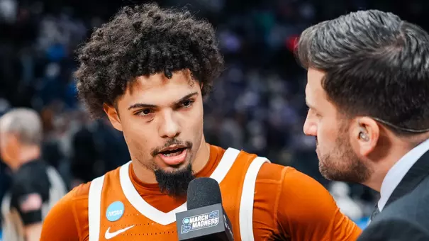 Jordan Pope halftime TV interview vs Gonzaga