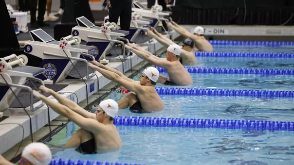 Texas Swimmers at the block