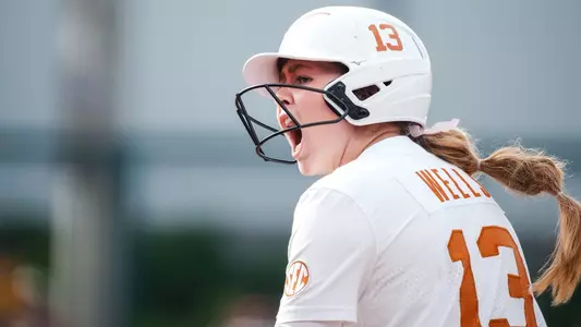 Hannah Wells home run celebration
