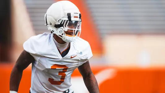 Rasheem Biles during spring practice 2026