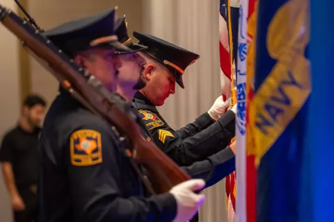 Soldier honors at wreath laying ceremony