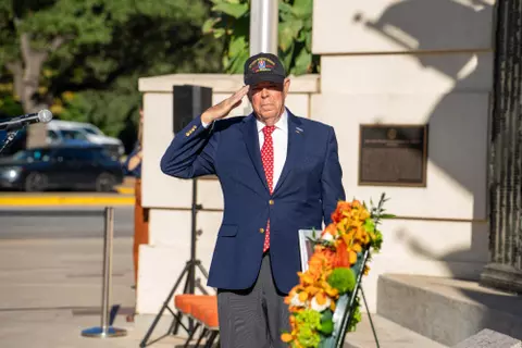 Veterans Committee Member Salutes