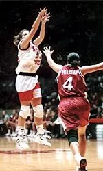 Senior Rene Hanebutt<br> and the Lady Raiders<br> jump into a three-game <br>road trip, Sat.