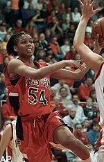 Freshman Plenette Pierson leads the Lady Raiders in scoring with a 13.3 points-per-game average.