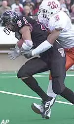 WR Tim Baker hauled in seven passes for 75 yards and two touchdowns last Saturday against Oklahoma State.