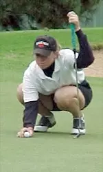 Texas Tech leader Priscillia Hunt is tied in fifth place following the second round of the 2000 Big 12 Conference Women's Golf Championship.