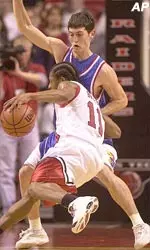 Jamal Brown's bank shot improved Texas Tech's Big 12 record to 2-2 Tuesday night.