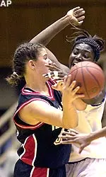 Sophomore Jolee Ayers is the top shot blocker for the Lady Raiders this season.