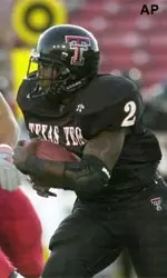 Texas Tech's Ricky Williams scored a 32-yard touchdown on a screen pass in the victory over the Lobos.