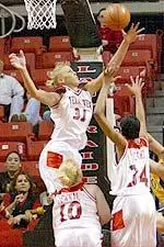 Cisti Greenwalt is the Lady Raiders' top rebounder with 6.6 boards per game.