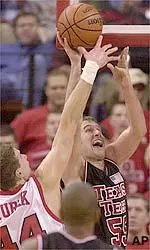 Andy Ellis nets 10 points against Baylor on Tuesday Night.