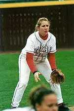Kristi Robles had one of three Red Raider hits against the Irish.