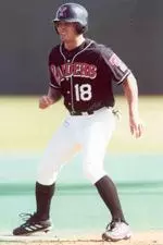 Junior Travis McElroy his his first home run of the season on Sunday