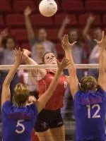 Senior Melissa McGehee became Tech's all-time kills leader despite losing to Nebraska Wednesday night.