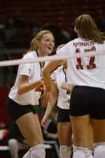 Sophomore Jessica Watson heads into tomorrow's match with Oklahoma with a team high 38 blocks.