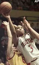 Casey Jackson pounded the boards for 19 rebounds to go with her 10 points against Rutgers (file photo).