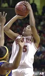Jia Perkins leads the Lady Raiders with 18.5 points per game this season.