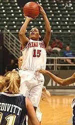 Jia Perkins is averaging 16 points per game this season for Texas Tech.