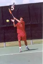Freshman Diederik de Groot beat Naeem Kath, 6-3, 6-0, in No. 1 singles.