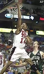 Andre Emmett scored the game-winning basket against Baylor, Thursday.
